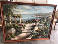 Large Greece Scene Oil Painting