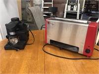 Large Toaster and Coffee Maker