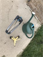2 Garden Sprinklers and Watering Can