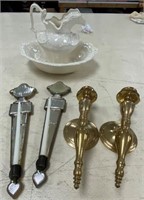 Brass & Mirrored Wall Sconces