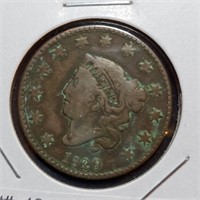 1829 Coronet Large Cent