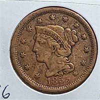 1855 Braided Hair Large Cent