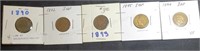 1890,92,93,95,99  Indian Cent