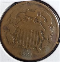 1865 Two Cent Piece