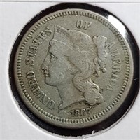 1867 Three Cent Nickel