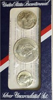 1976- 3 Coin Unc Set