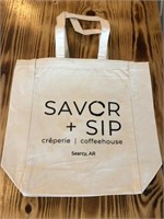 Savor + Sip Canvas Bags