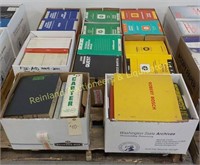 8 BOXES OF SHOP MANUALS