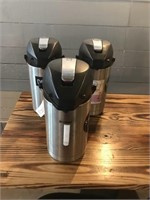 Three Bunn Insulated Coffee Dispensers