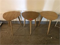 Three Retro Side Tables