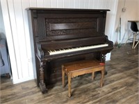 The Willard Co. Antique Upright Piano