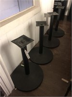 Four Metal Table Bases