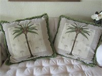 Pair Palm Tree Pillows
