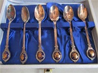 Gold Plated Collector Spoons