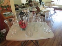 Selection Crystal Vases, Etc