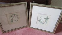 Pair Hummingbird Prints