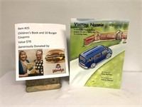 Childrens Book and 10 Burgers