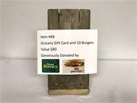 Grocery Gift Card & 10 Burgers