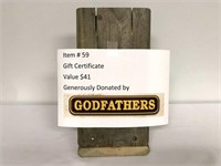 Godfathers Gift Certificate