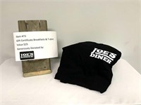 T-shirt and Breakfasts Gift Certificate