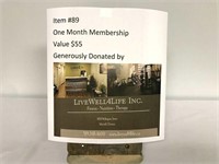 One Month Membership for Live Well4Life