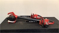 (3) Homelite Chainsaws and Blower