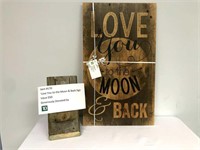 Love You to the Moon Sign