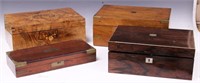 19TH C. WRITING & DOCUMENT BOXES