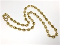 18KT GUCCI SYTLE CHAIN, 28 GRAMS