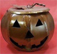 Metal Jack O Lantern Pumpkin Halloween