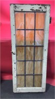 Stain Glass Primitive Door