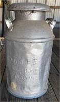 23" Metal Milk Can With Lid