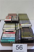 Large Lot Cassettes - 50 +/- Rock n' Roll & More