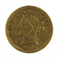 1878 Liberty Head $2.50 Gold Quarter Eagle