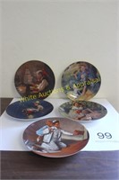 Norman Rockwell Plates - Grp of (5)