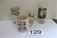 Misc Glassware - Group of (4) - Norman Rockwell