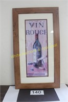 "Vin Rouge" Framed Print