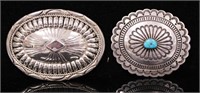 NATIVE AMERICAN STERLING SILVER BUCKLES