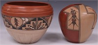 NATIVE AMERICAN POTTERY, ARTIST SIGNED