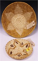NATIVE AMERICAN WOVEN BASKETS, LOT OF (2)