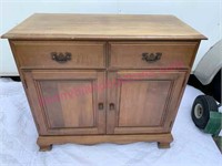 Vintage smaller maple cabinet (36in wide)