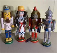 15" Wizard Of Oz Wood Nutcrackers- Times 4