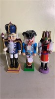 11" Wooden Soldier Nutcrackers-times 3