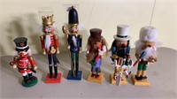 6 Asst. 9" Wooden Soldier Nutcrackers