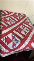 Full Size Hand Stitched Quilt-as Is