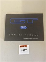 Ford GT Owners Glovebox Manual