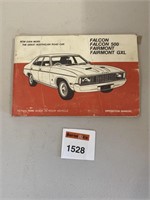 Ford Falcon & Fairmont Glovebox Manual