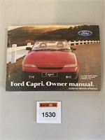 Ford Capri Glovebox Owners Manual