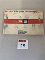 Holden HJ Series Owners Glovebox Manual