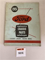 1951 Ford Supplementary Chassis Parts Catalogue